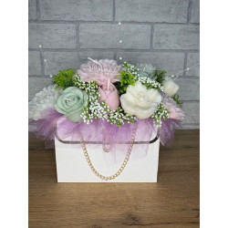 Świeca Sojowa typu Flowerbox – Bukiet w torebce – akcandle
