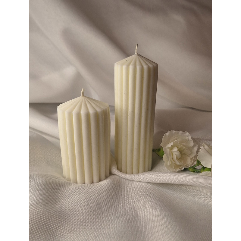 Zestaw Świec Sojowych – Pillar Small – akcandle