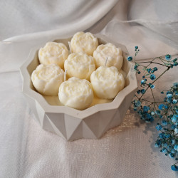 Świeca Sojowa w gipsowej formie – Piwonie w Gipsie – akcandle