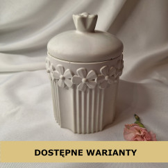 Świeca Sojowa w gipsowej formie – Stokrotka w Gipsie I – akcandle