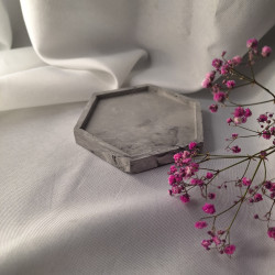 Galanteria gipsowa – Podstawka Sześciokątna – akcandle