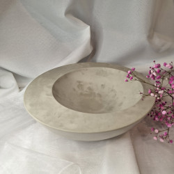 Galanteria gipsowa – Doniczka Koło - Masywna – akcandle