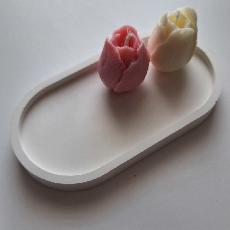 Galanteria gipsowa – Podstawka Owal – akcandle