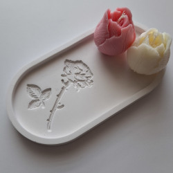 Galanteria gipsowa – Podstawka z Przetłoczeniem – akcandle