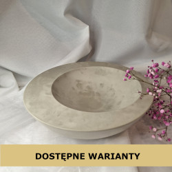 Galanteria gipsowa – Doniczka Koło - Masywna – akcandle