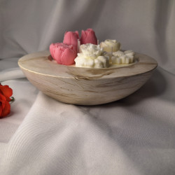 Świeca Sojowa w gipsowej formie – Kwiaty w Doniczce – akcandle