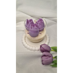 Świeca Sojowa w szklanej formie – Tulipan I – akcandle