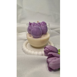 Świeca Sojowa w szklanej formie – Tulipan I – akcandle