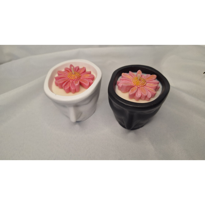 Świeca Sojowa w gipsowej formie – Face – akcandle