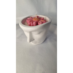 Świeca Sojowa w gipsowej formie – Face – akcandle