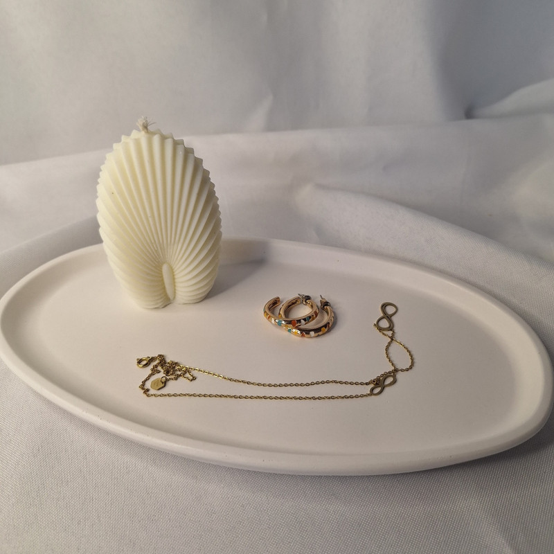 Galanteria gipsowa – Podstawka Elipso – akcandle