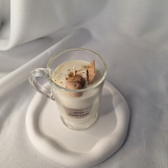 Świeca Sojowa w szklanej formie – Deser Caffe Latte – akcandle