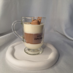 Świeca Sojowa w szklanej formie – Deser Caffe Latte – akcandle
